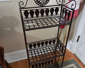 #17 Metal Raclk 3 shelf - 14x7x44 $30.00
