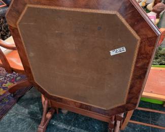 #125 Wood Flip-Down Table (as is finish) - 30x30x30 $125.00