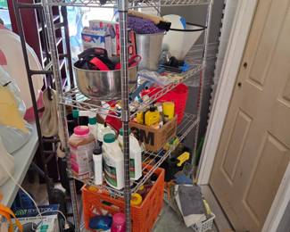#181 Rolling Stainless Steel 4 shelf on Wheels - 36x15x59 $100.00