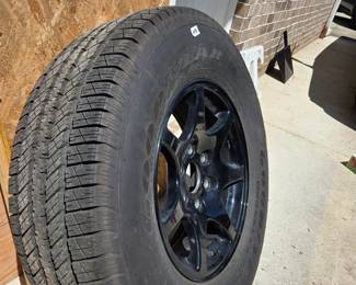 #198 Goodyear Wrangler M+S P2654/70R17 plus Rim $45.00