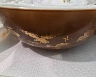 #284 Vintage Pyrex Early American Cinderella - Mixed Set $42.00