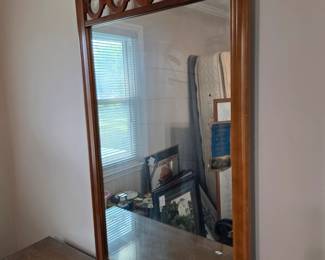 #70 Cherry Dresser w/8 drawers & Mirror - 60x19x32 Mirror 27x45 $175.00