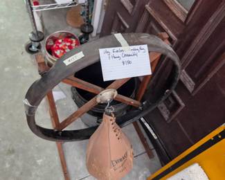 #177 Vtg. Everlast Speed Bag w/Hanging Assembly $150.00