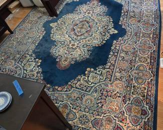 #76 Sears Blue Machine made Rug - 132x98 $75.00