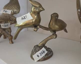 #266 Brass two birds on Branch $20.00