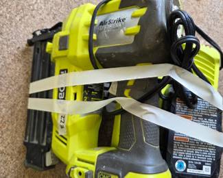 #223 Ryobi 1+ 18 gauge Brad Nailer Gun w/charger & Battery - some wear $40.00
