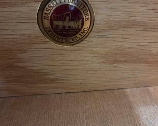 #44 Bassett Chest of 5 Drawers w/glass protect - 36x19x48 $175.00