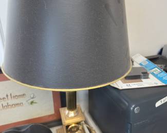 #255 Brass Base Lamp - Geneva College Prochristo Et Patria - Holy Bible Lamp - 26" $45.00