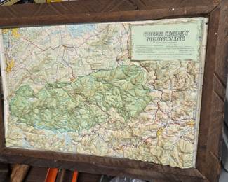 #249 Topographical Map of Great Smoky Mountains $25.00