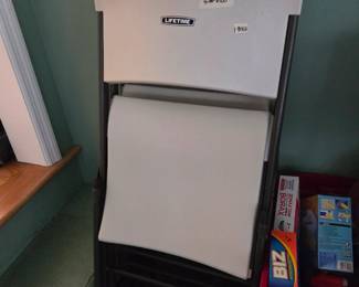 #103 Lifetime Sculpted Hard Plastic set of 4 Chairs $100.00