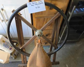 #176 Spaulding Punching Bag w/Hanging Assembly - Speed Bag $150.00
