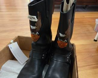 #296 Harley Davidson Motorcycle 6 Boots - approx Size 10 $25.00