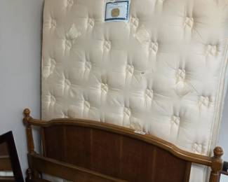#71 Sonato Cherry Full Size Bed & Mattress & Box springs - Stearns & Foster $275.00