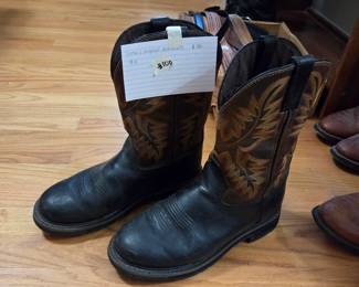 #100 Justin's Original Workboots 9.5 $30.00