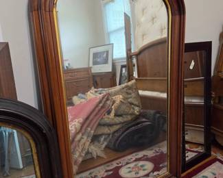 #59 Wood Framed Oval Mirror (as is frame) 29x51 $75.00