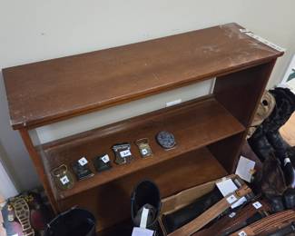 #95 Wood 2 shelf Bookcase - 31x9.5x29 $50.00