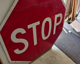 #178 Metal Stop Sign - 36" Diameter $45.00
