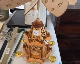 #116 German Christmas Windmill Complete Carousel $40.00
