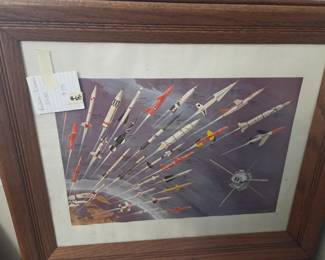 #68 Rockets R. Swanson - 24x20 $75.00