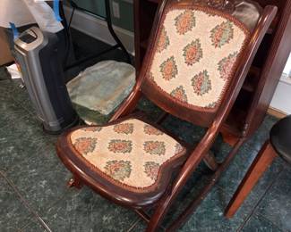 #118 Sewing Foldable Wooden Rocker $65.00