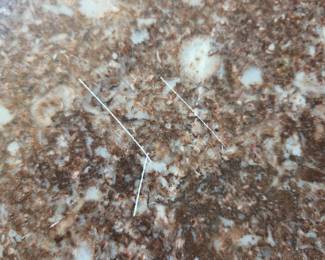 #168 Rose Marble Solid Piece - 28x20 - some scratching $30.00
