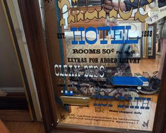#63 Advertising mirror $75.00