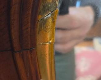 #59 Wood Framed Oval Mirror (as is frame) 29x51 $75.00