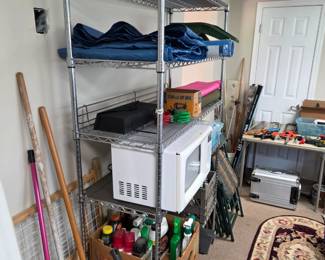 #241 Rolling Stainless Steel 5 shelf Utility Storage Unit - 4' x 18"D x 76T $225.00
#242 Rolling Stainless Steel 5 shelf Utility Storage Unit - 4' x 18"D x 76T $225.00