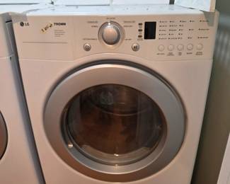 #143 LG Tromm Supercapacity Washer & Dryer w/pedestals matching set $600.00