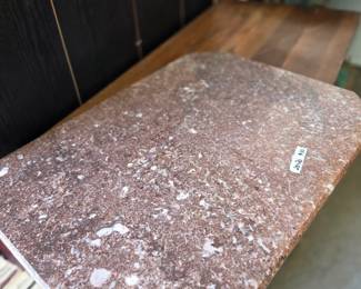 #168 Rose Marble Solid Piece - 28x20 - some scratching $30.00