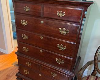 #29 Pennsylvania House Chest of 6 Drawers w/glass Protect - 39x18.5x55 $275.00