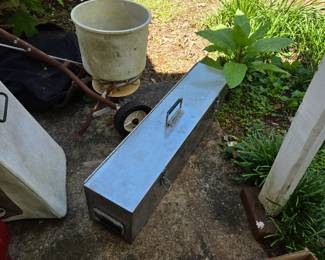 #206 Stainless Steel Tool Box - 35.5x8x9.5 $75.00