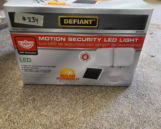 #234 Defiant Motion Security LED Light - Solar Powered $30.00