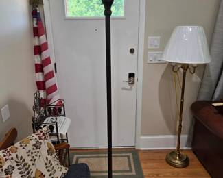 #3 Tiffany Style Floor Lamp (has one small crack) 72" Tall $100.00
