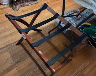 #39 Wood Luggage Rack $25.00