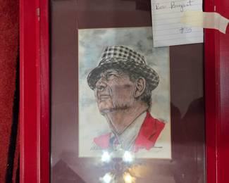 #43 10.5x13 Signed & Framed Bear Bryant $35.00