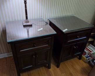 #82 Sauder 1 drawer 2 door bedside Table w/Glass protect top - 22x20x29 $75.00
#83 Sauder 1 drawer 2 door bedside Table w/Glass protect top - 22x20x29 $75.00