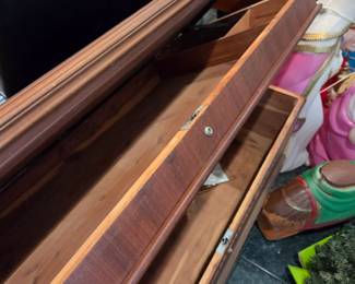 #126 Lane Wood Cedar Chest w/2 lift-up Trays - 48x19x25 $125.00