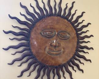 large metal wall mirror