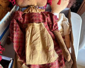 primitive style raggady ann dolls