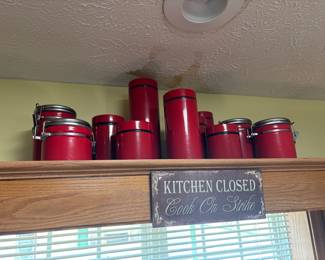 red canisters