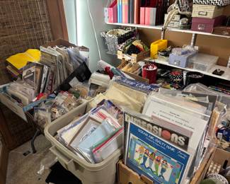 Tons of cross stitch kits and patterns and accessories 