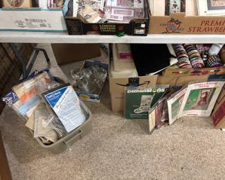 Cross stitch fabric and backing 