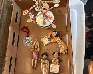 folk art ornaments hallmark baker deco