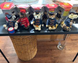 Steiff Golden Age of the Circus bears in original boxes.