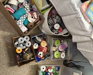 tons of new ribbon for crafting