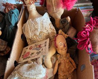 primitive style raggady anne dolls