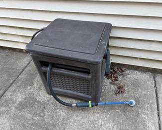 deck box with hose
