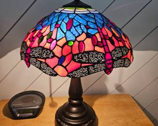Pair of Stained Glass Lamps