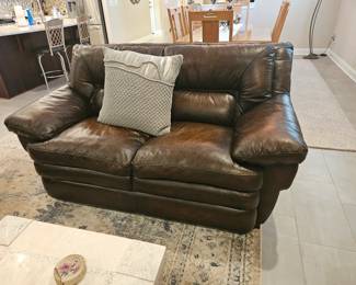 Leather Loveseat